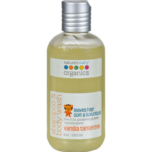 Nature's Baby Organics Shampoo And Body Wash Vanilla Tangerine - 8 Fl Oz