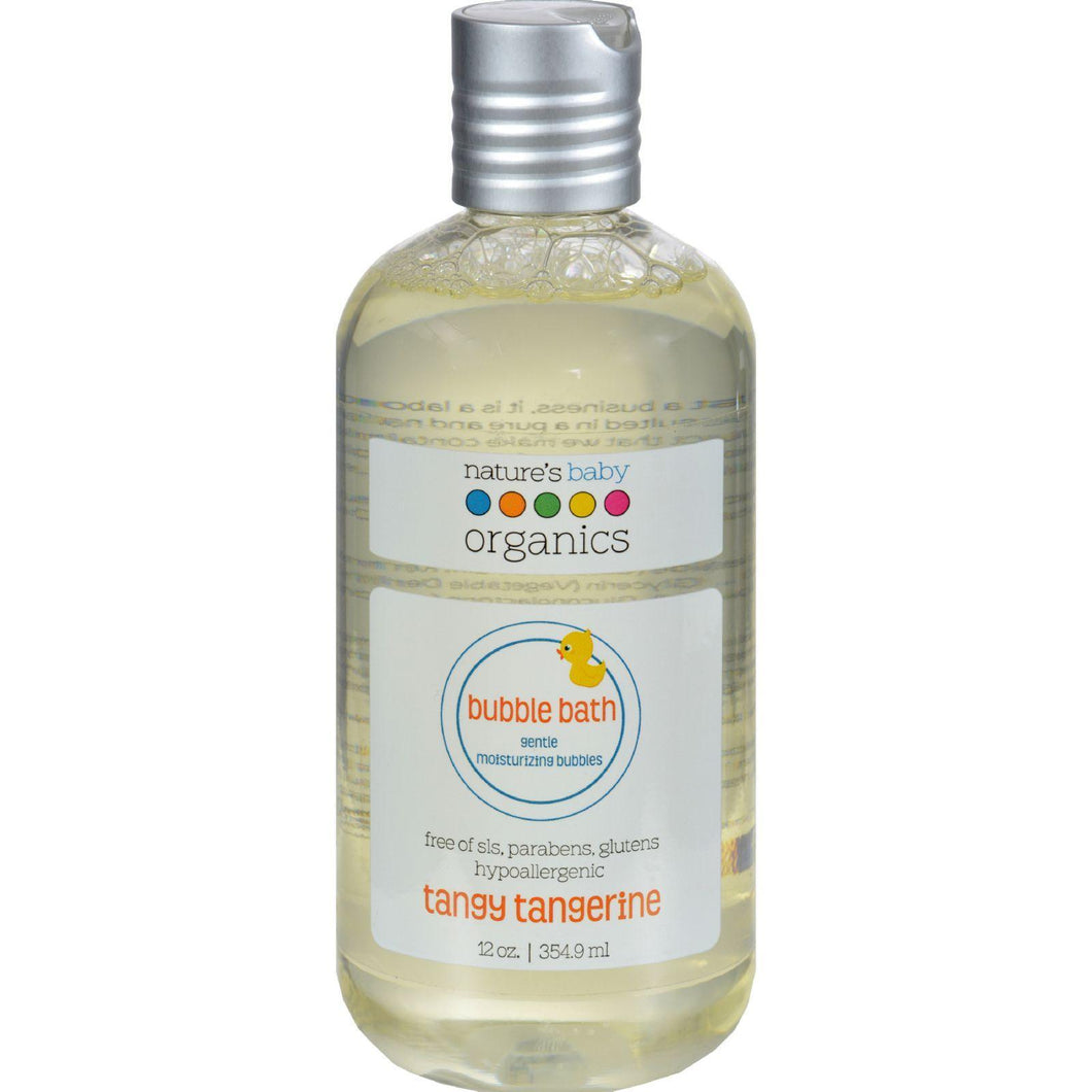 Nature's Baby Organics Bubble Bath - Moisturizing - Tangy Tangerine - 12 Oz
