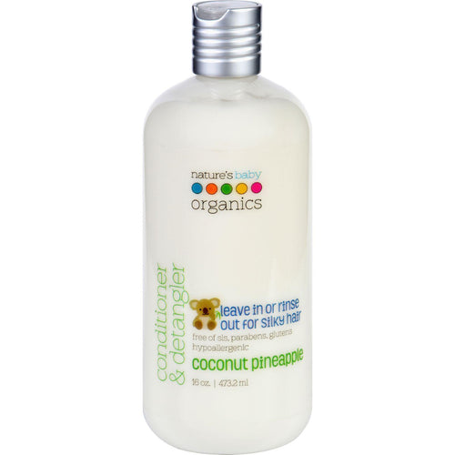 Nature's Baby Organics Conditioner And Detangler - Coconut Pineapple - 16 Oz
